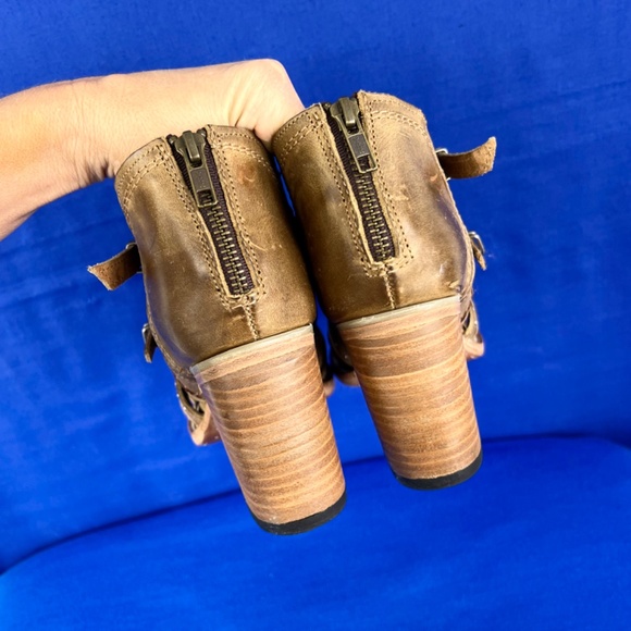 🚫SOLD! •BRAND NEW! |•FREEBIRD🦅BY STEVEN•| Connor Sandal Bootie Distressed Leathe - Picture 13 of 16